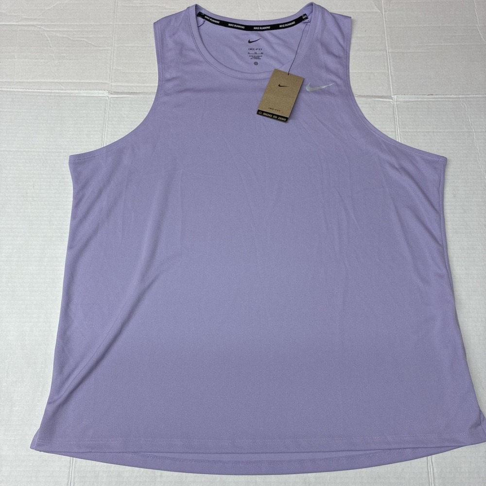 Nike Running Tank Top Men's Size XL X-Large Purple Dri-FIT DV9321-515 NEW